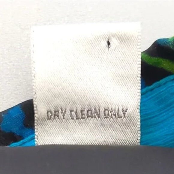 Chico's 3/4 Sleeve Silk-Linen Blend Button Down Jacket, Turquoise / Black - Picture 9 of 10